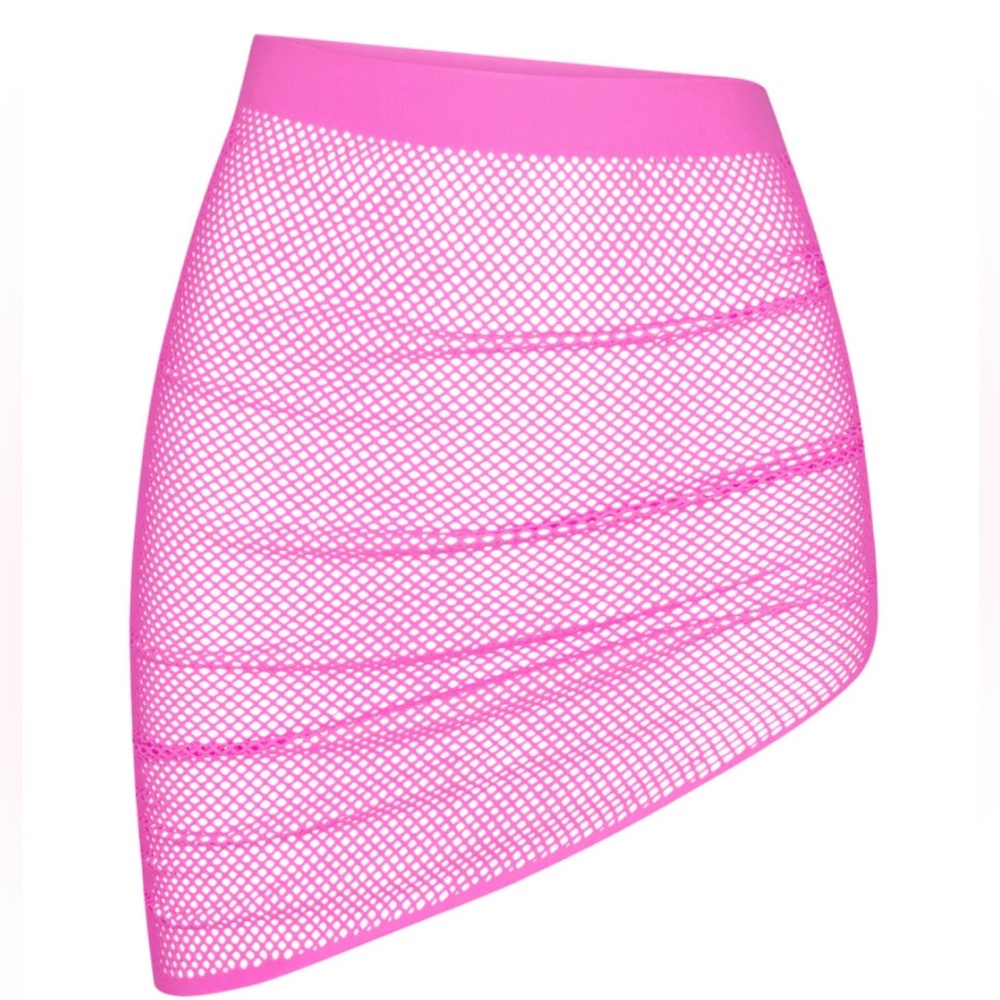 SKIMS Warp Cover Up Knit Ruched Taffy Pink Sarong
